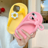3D Flower Flip-Flop Silicone Phone Case